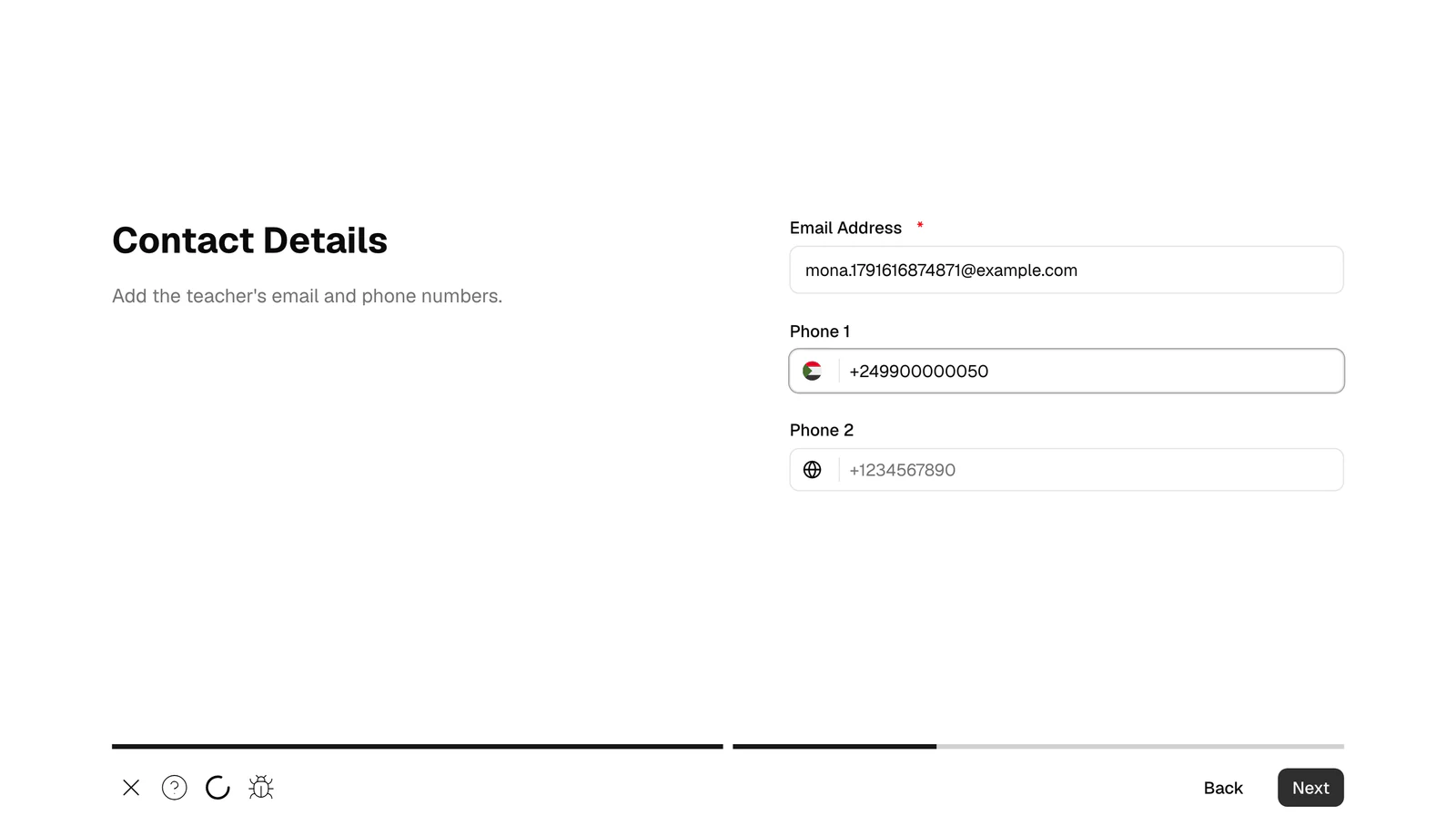 Contact details
